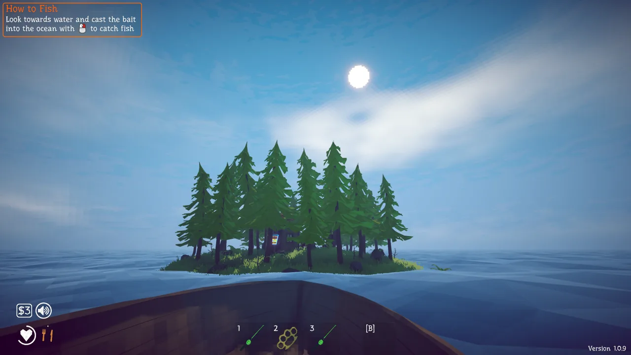 Overview of the forest island