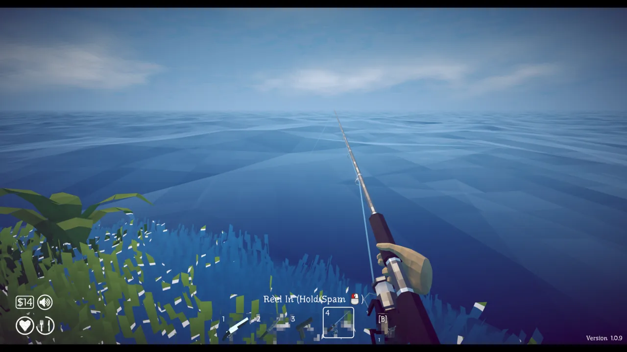 Install the leech bait and cast from the shore to summon the Giant Piranha