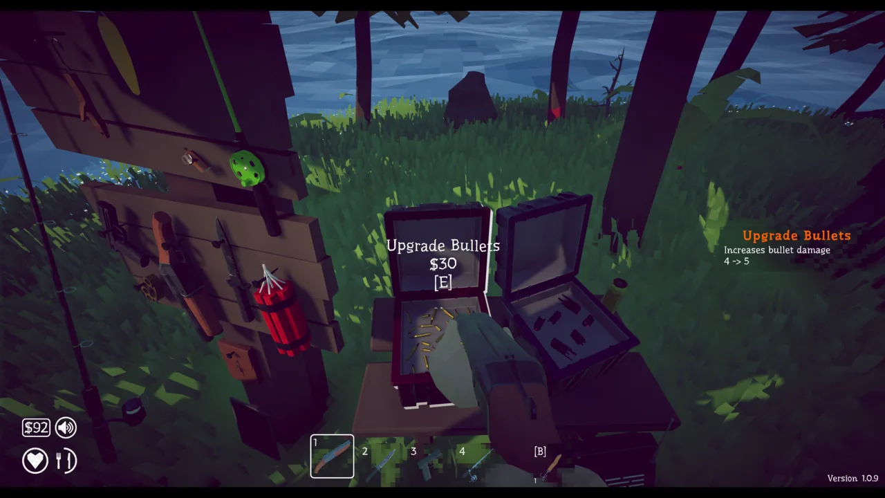 The ammunition case sells upgrades that increase firearm damage