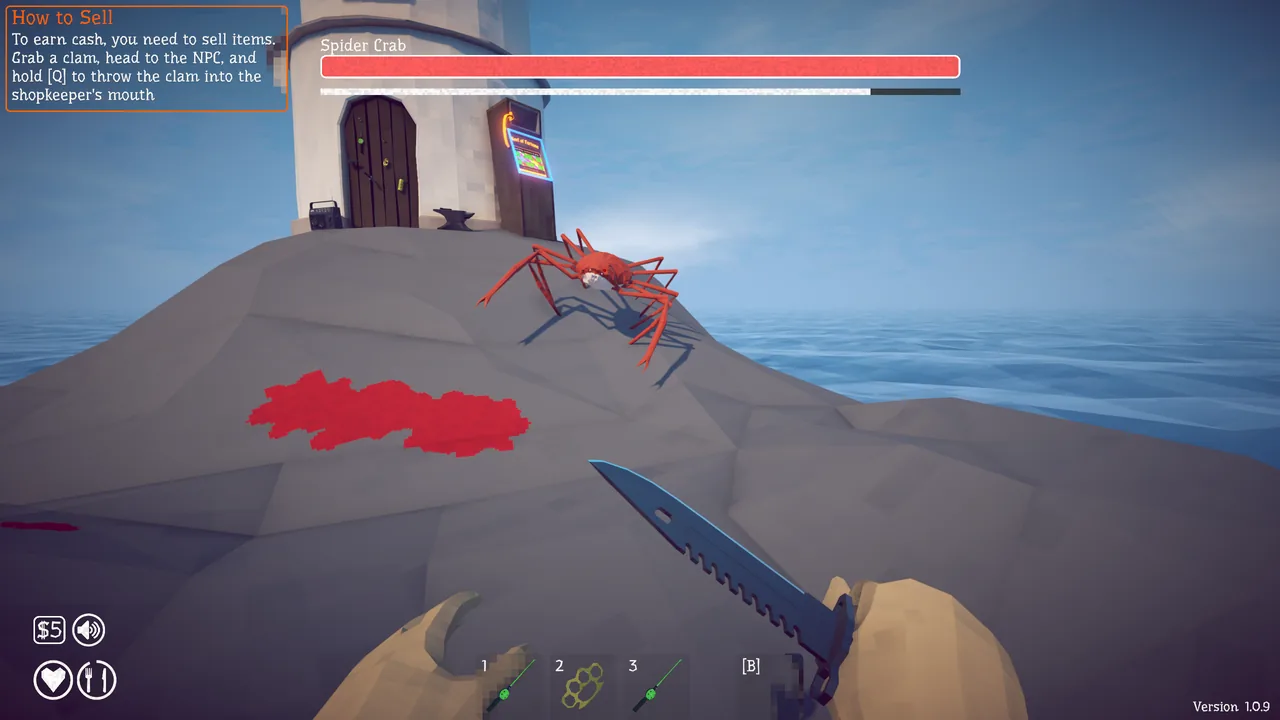 Move aside when the Spider Crab charges