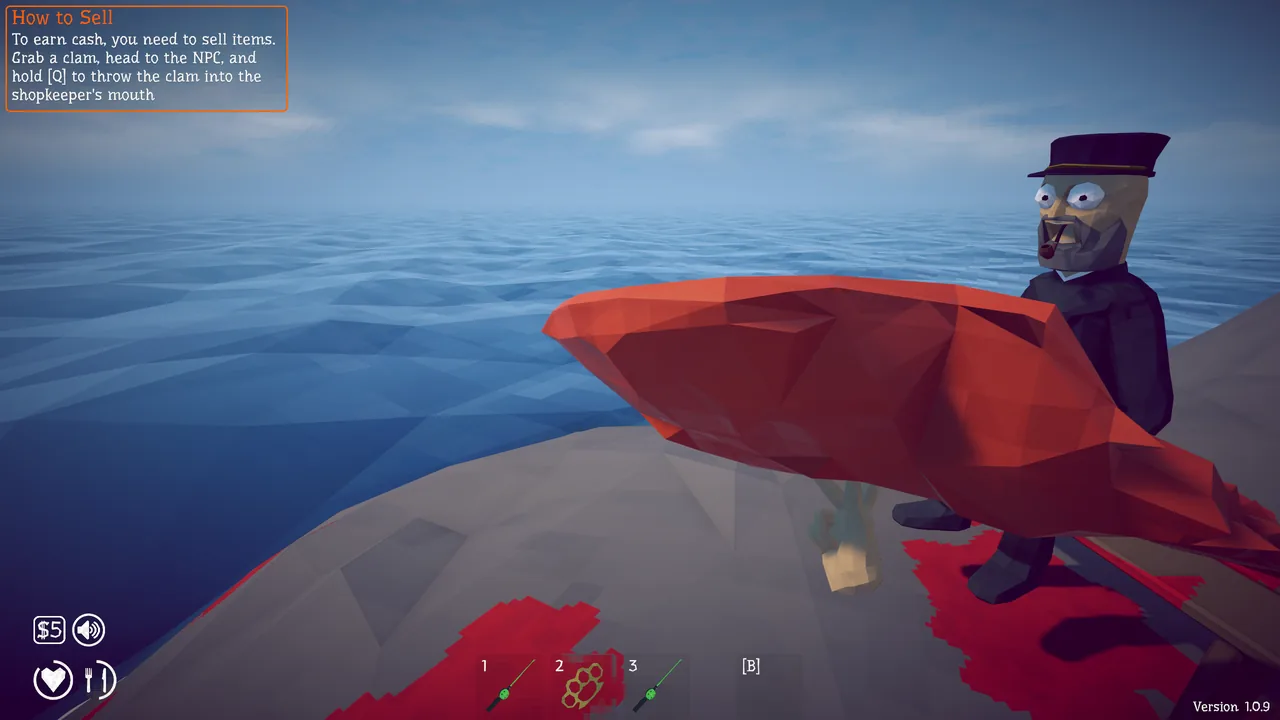 Pick up the shell separately after defeating the Spider Crab