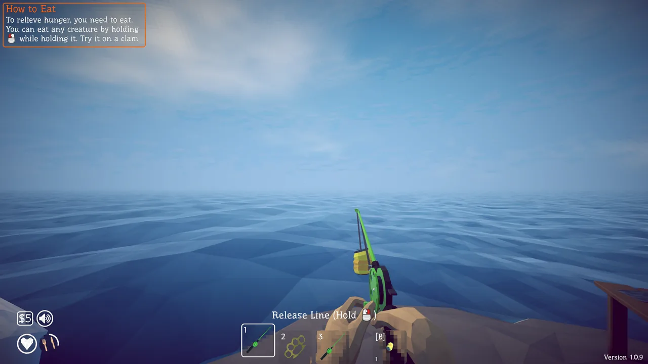Install the empty can on the Crab Fishing Rod