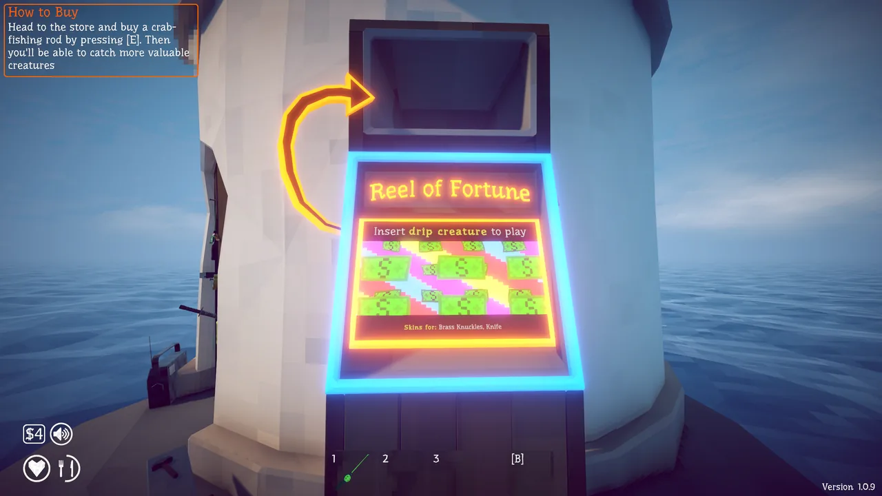 The slot machine on Lighthouse Island
