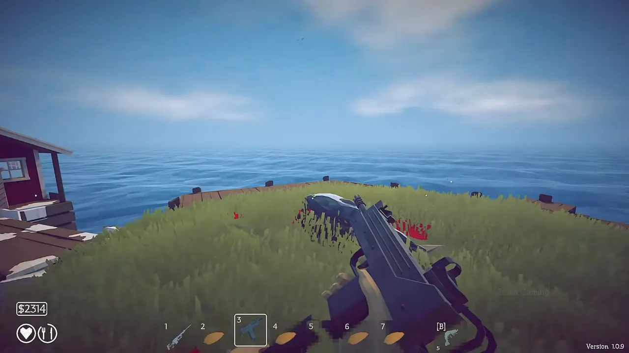 Place the defeated Tuna on the grass near the house to summon the Albatross