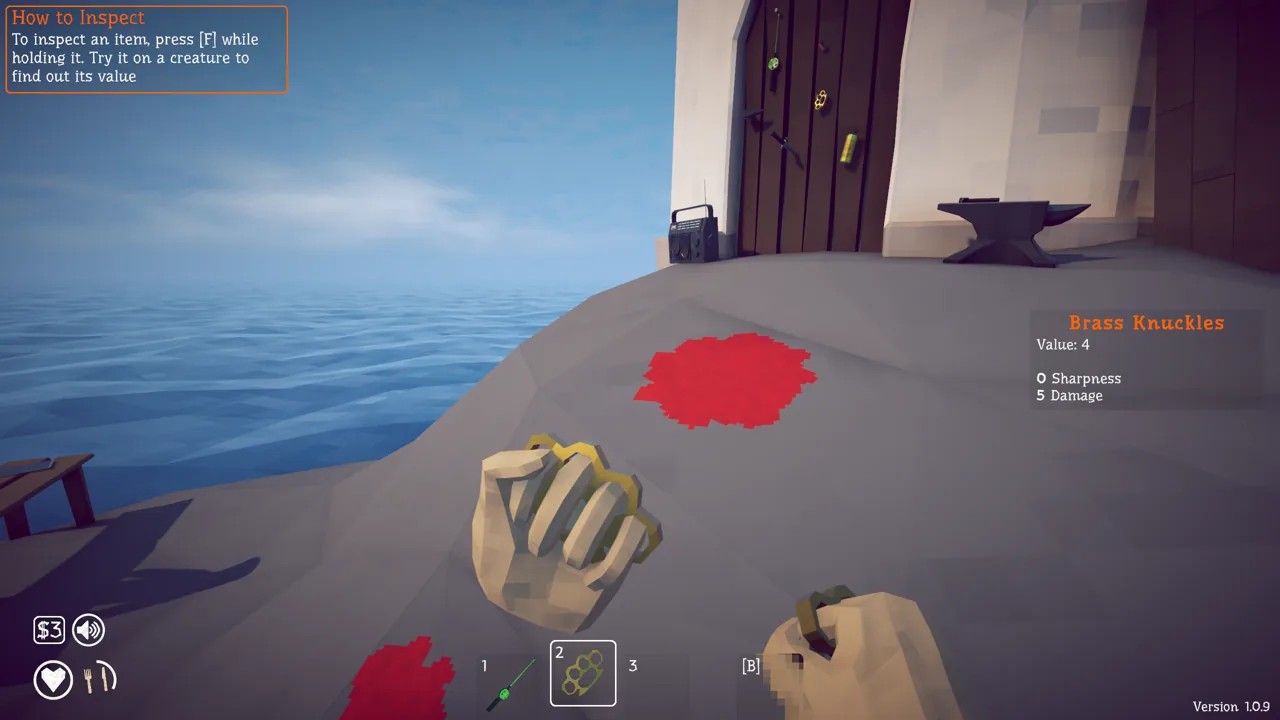 Inspect an item in-game prompt